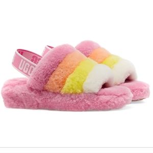 UGG Fluff Yeah Logo slippers